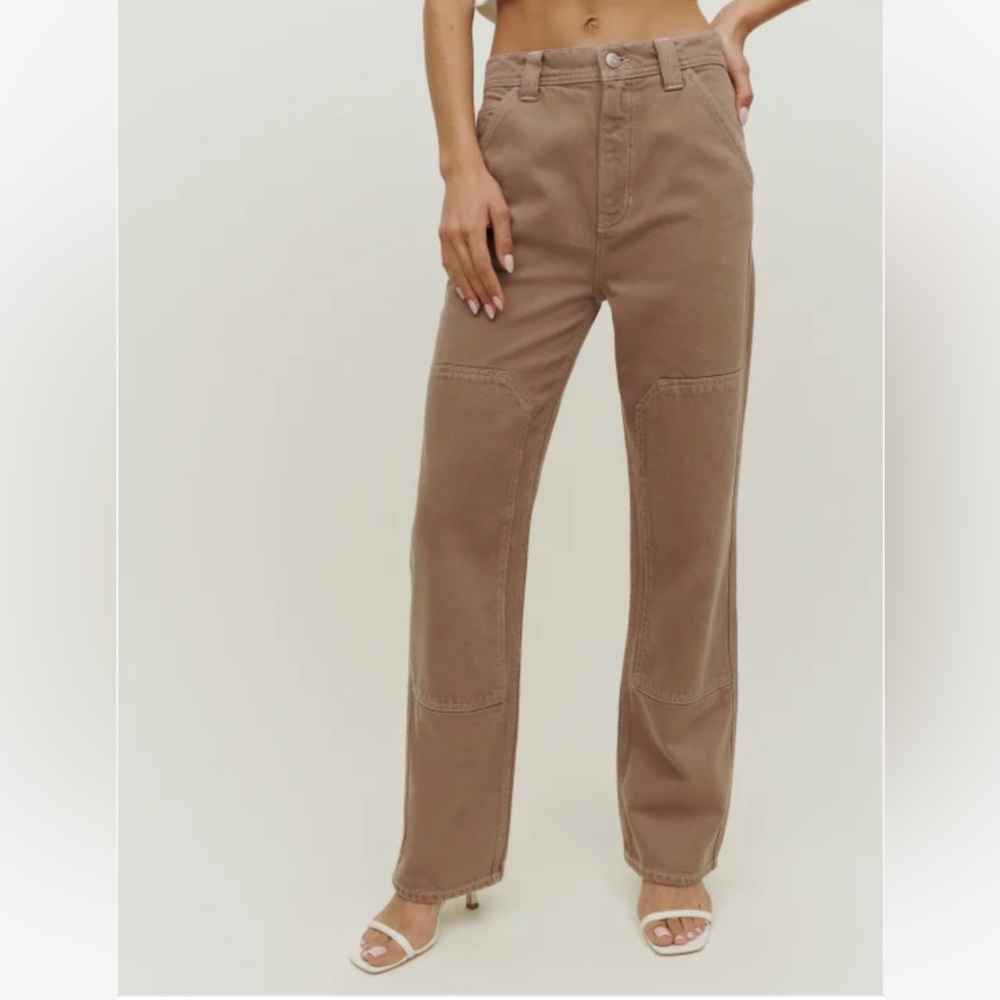 Reformation Harrison Carpenter Jeans Brown